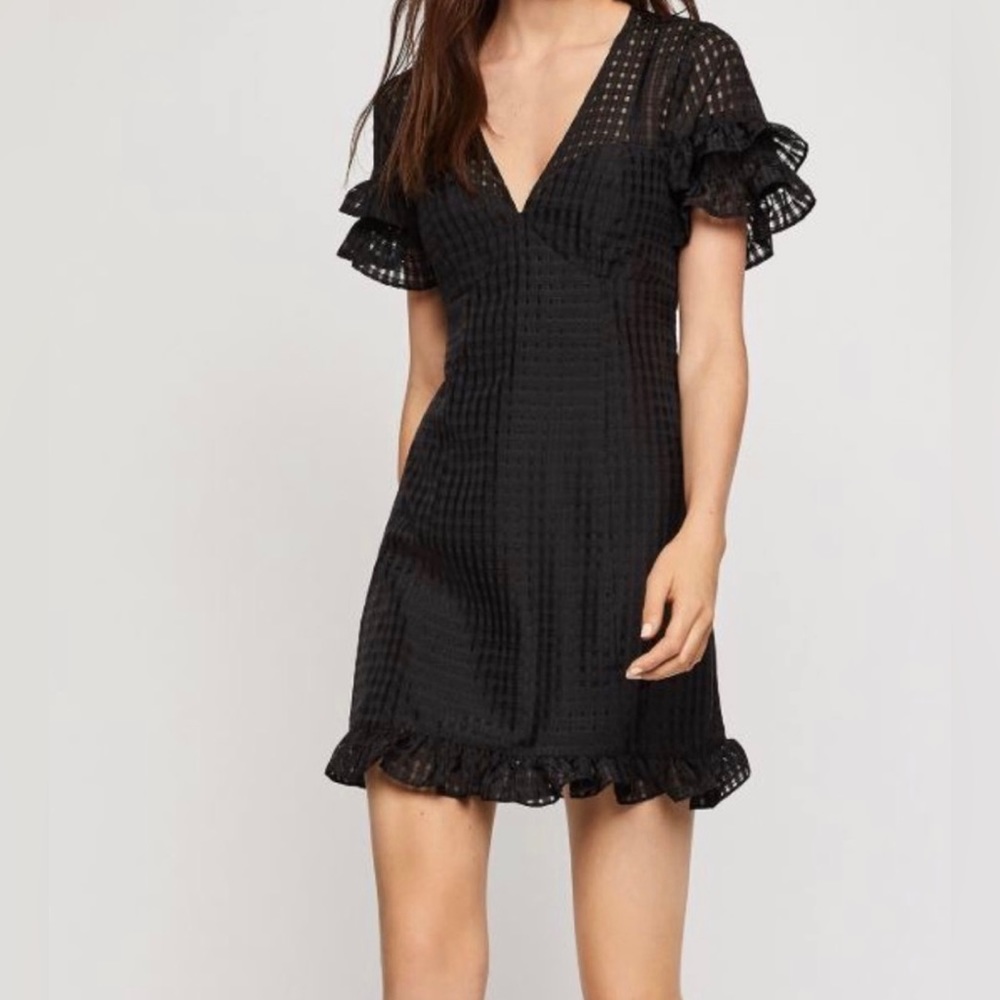 BCBGeneration Checkered Ruffle Dress mini Size Small